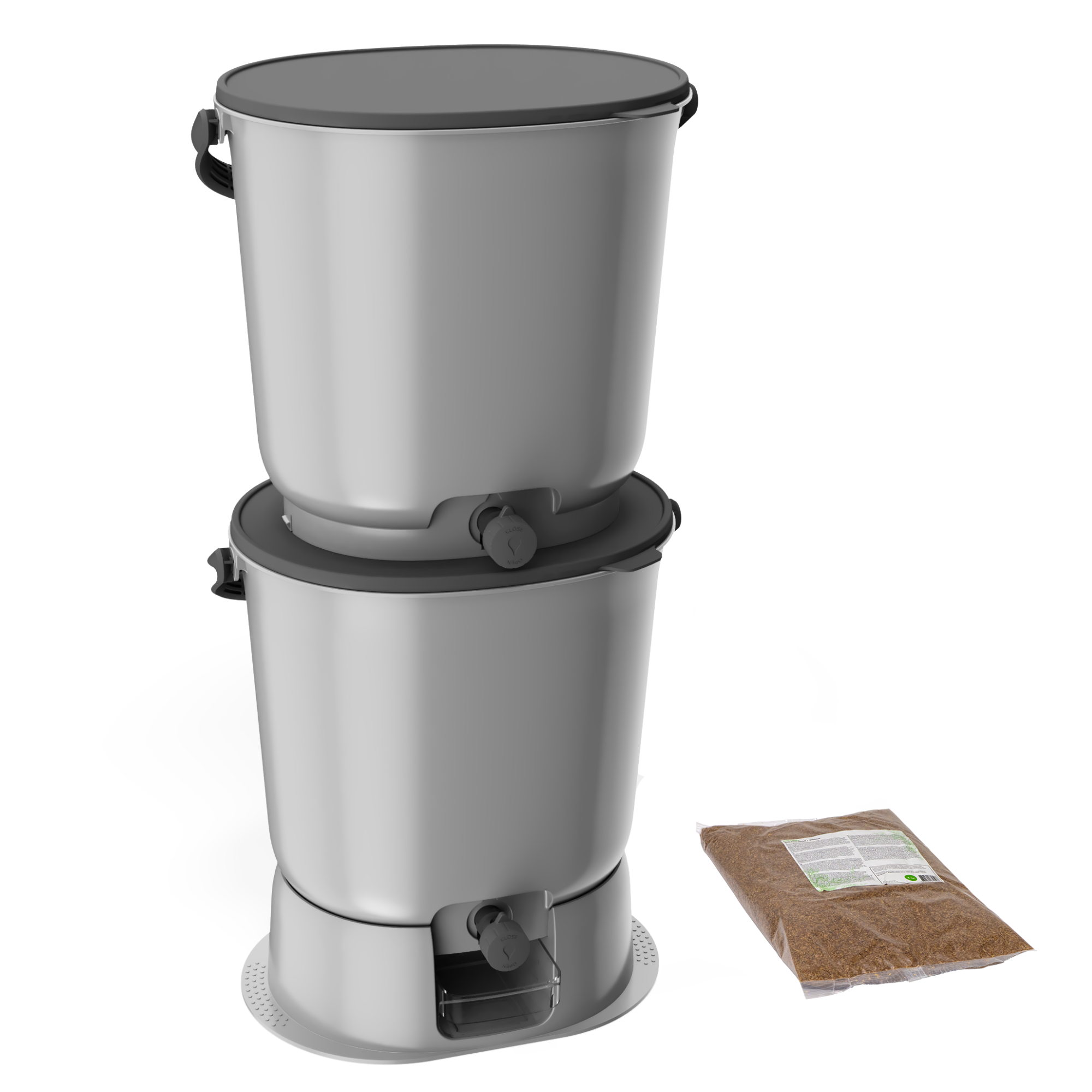 Untergrundkomposter - PVC Kompostbehälter Mit Belüftung Für Garten & Teich