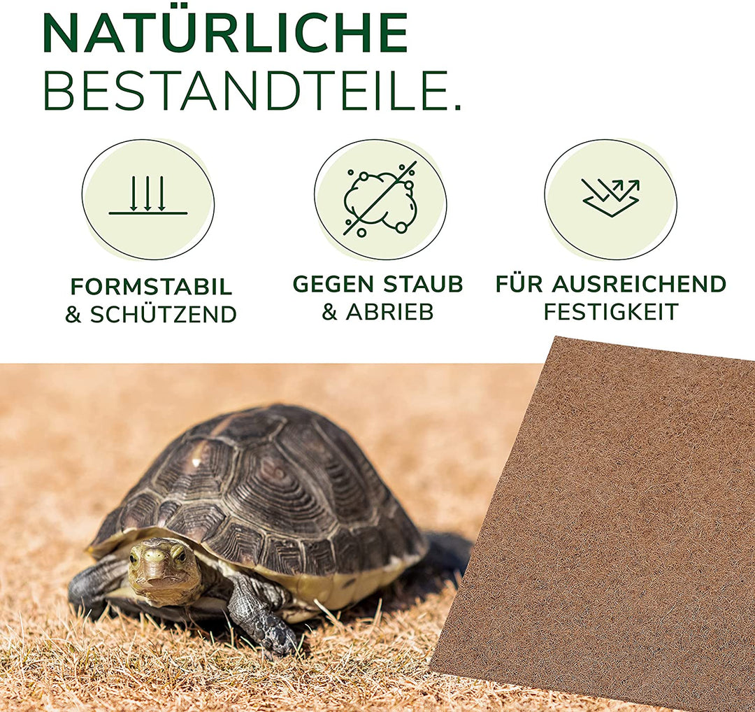 5 Stück - Terrarien Reptilienteppich aus Kokosfaser
