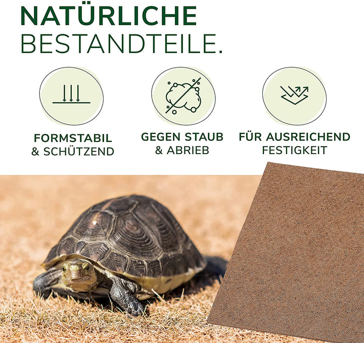 5 Stück - Terrarien Reptilienteppich aus Kokosfaser