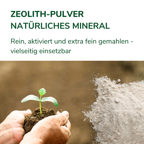 Klinoptilolith-Zeolith-Pulver in Premiumqualität, Naturzeolith (0-50µm) - 1Kg
