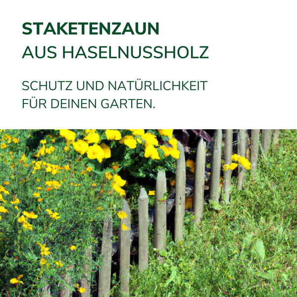 Staketenzaun zum Stecken - Flexibler Gartenzaun