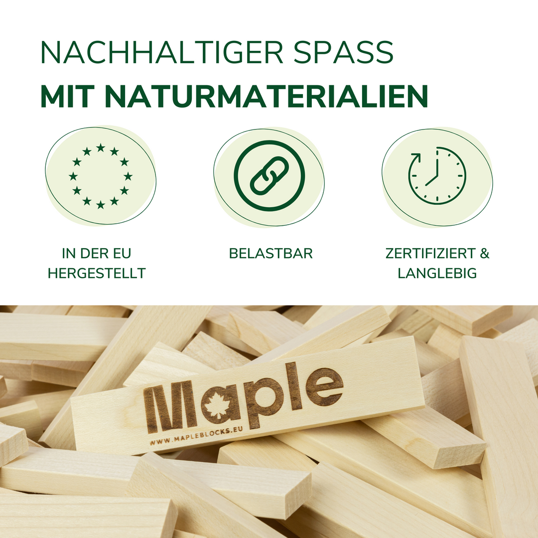 Natursache Holzbausteine - Entfessle kindliche Fantasie!