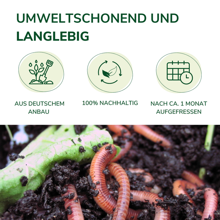 Hanfmatte für die Wurmkiste und Wurmkomposter aus 100% Hanf - 100 x 50 x 0,5cm