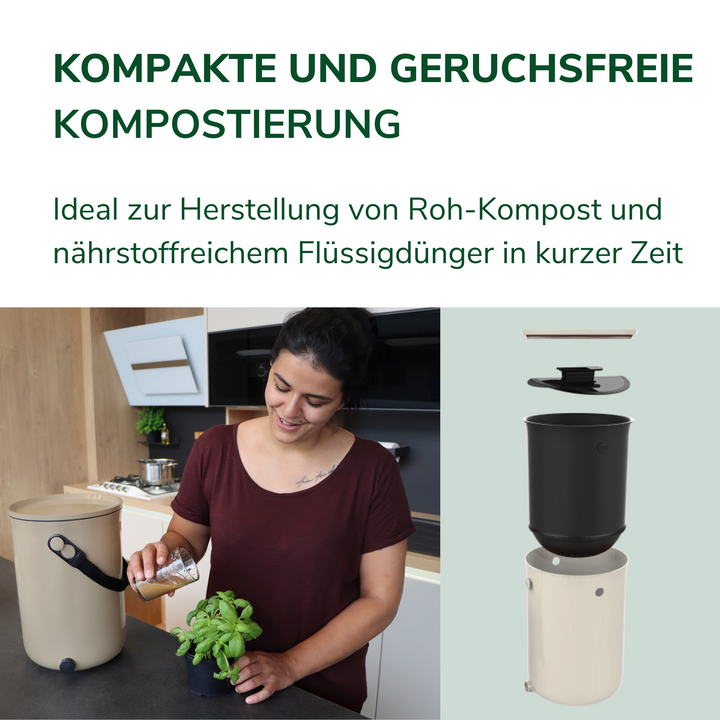 Bokashi Organko Eimer - Nachhaltiger Komposter in der Küche