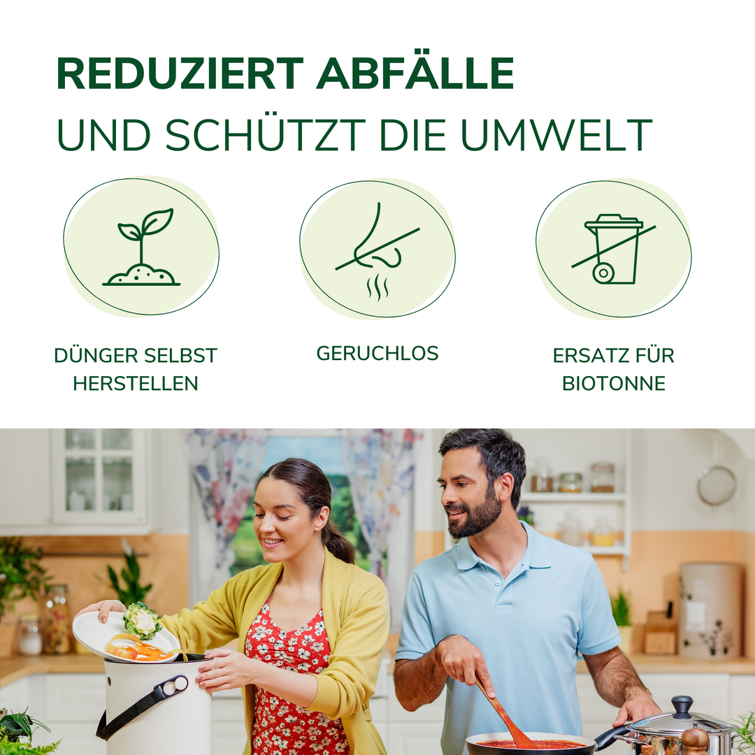Natursache Komposter – Thermokomposter Aus Recyceltem Kunststoff, Schnell & Effizient, Für Küchen- & Gartenabfälle, Reduziert Abfall, Inkl. Anleitung Natursache Komposter – Thermokomposter Aus Recyceltem Kunststoff, Schnell & Effizient, Für Küchen- & Gartenabfälle, Reduziert Abfall, Inkl. Anleitung