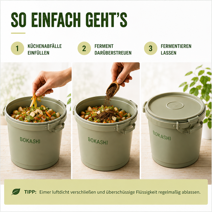 Bokashi-Flocken mit EM – für die natürliche Fermentation deiner Küchenabfälle