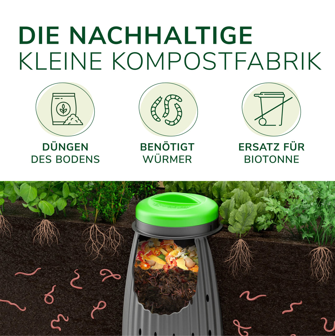 Wurmkomposter "Worm Buffet" inkl. 500 Kompostwürmer