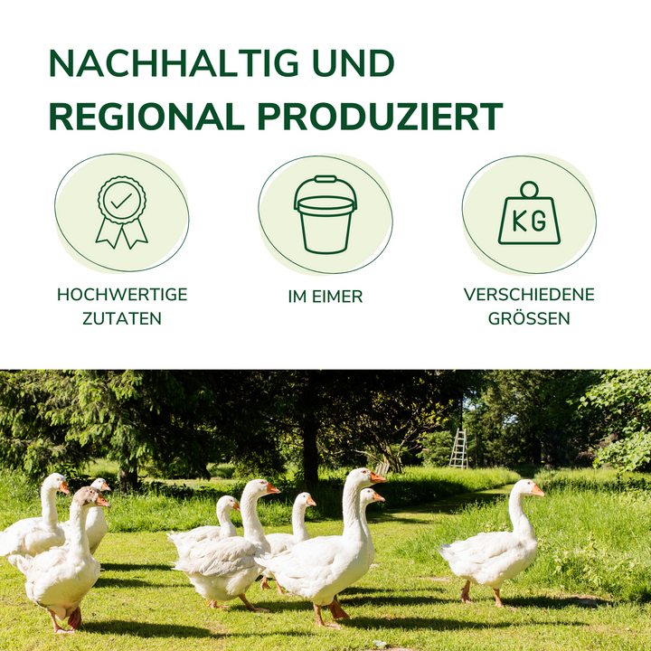 Hühnerfutter - Alleinfutter für Hühner, Legehennen, Enten, Gänse, Fasanen
