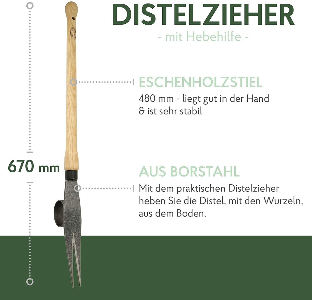 DeWit Distel-Zieher 'Thistle Cutter' 67 cm I Profi Garten-Zubehör zum Unkraut entfernen