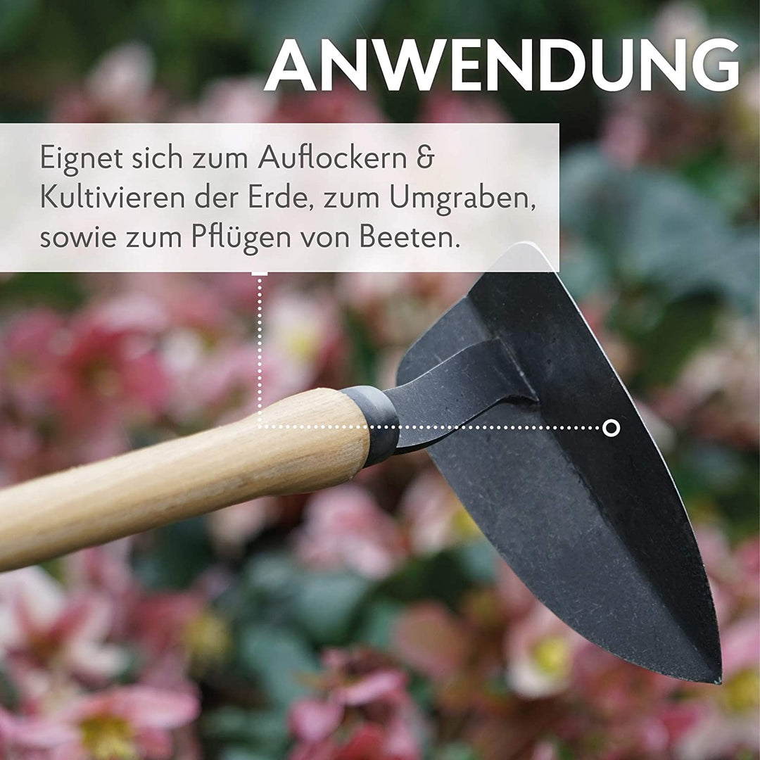 DeWit Pflanz-Hacke 56,5 cm I Profi Gartenhacke aus Borstahl zum Pflanzen setzen