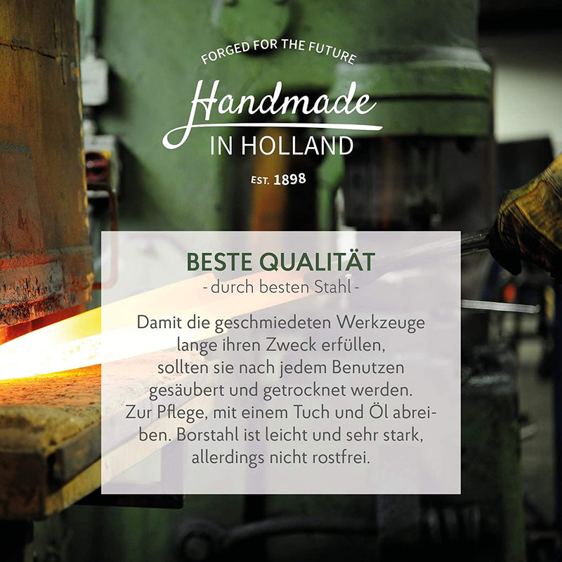 DeWit Hand-Kultivator 31 cm I Profi Grubber aus Borstahl mit 1 Zinke