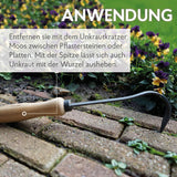 DeWit Unkraut-Kratzer 29,5 cm I Profi Garten-Fugenreiniger & Hand-Grubber