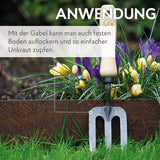 DeWit Blumengabel 'X-Treme' klein 28,5 cm I Profi Grabegabel aus Borstahl
