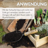 DeWit Gartenschaufel klein 34 cm I Profi Blumenschaufel aus Borstahl