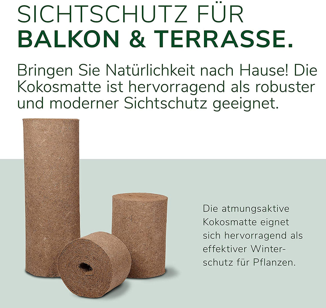 Natursache Kokosmatte Latex beschichtet Meterware