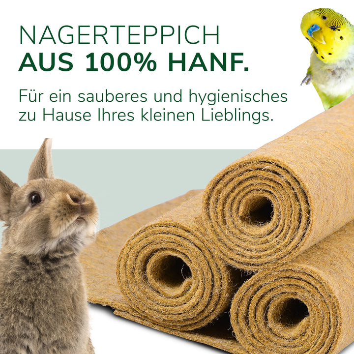 Nagerteppich aus 100% Hanf - Nagermatte 100 x 40 x 0,5cm