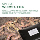Spezial Wurmfutter 1Liter - für Rotwürmer Dendrobaena und Tauwürmer